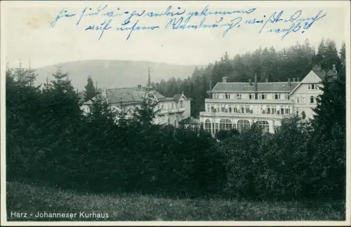 Ansichtskarte Clausthal-Zellerfeld Johanneser Kurhaus 1941