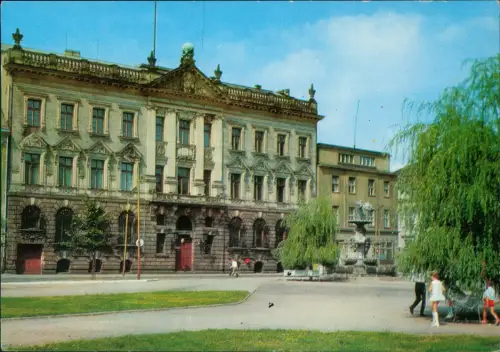 Postcard Stettin Szczecin Plac Orla Bialego - pałac Pod Globusem 1973