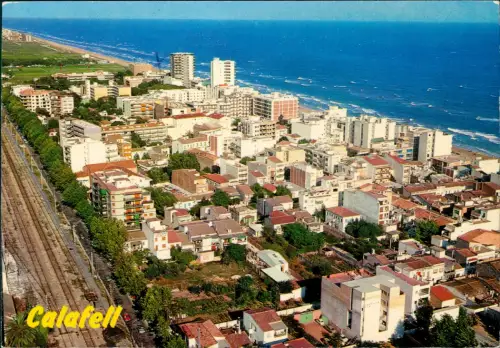 Postale Tarragona Luftbild COSTA DORADA TARRAGONA CALAFELL 1978