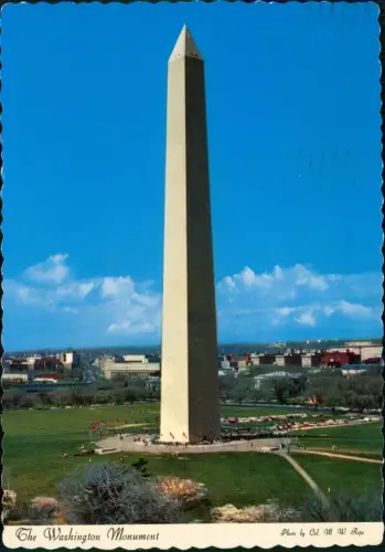 Postcard Washington D.C. The Washington Monument 1970