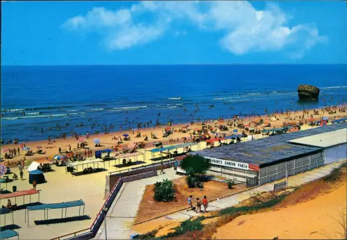 Postale .Spanien Strand MATALASCAÑAS Playa 1977