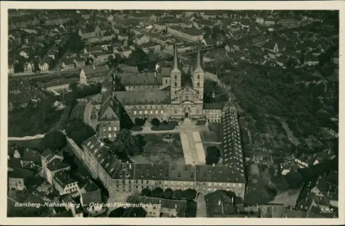 Ansichtskarte Bamberg Michaelsberg Fliegeraufnahme Luftbild 1932