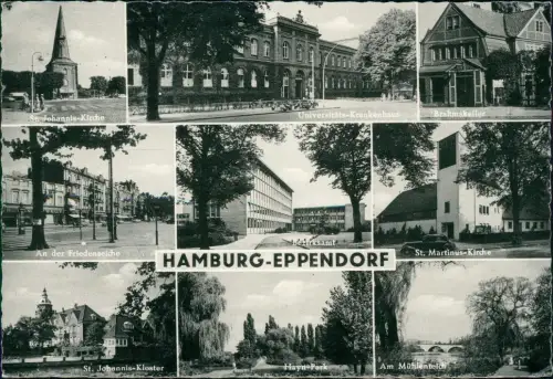 Ansichtskarte Eppendorf-Hamburg Mehrbild Stadtansichten 1970