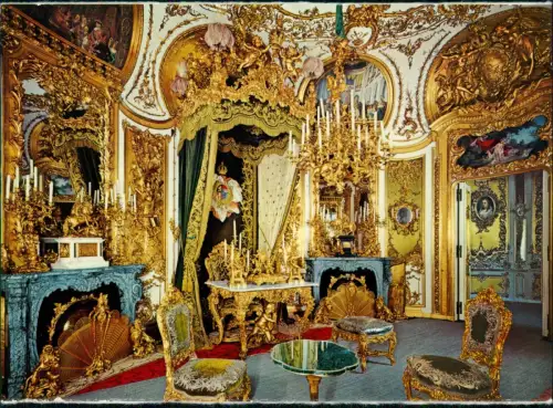 Linderhof-Ettal Schloss Linderhof Innenansicht Audienzzimmer 1980