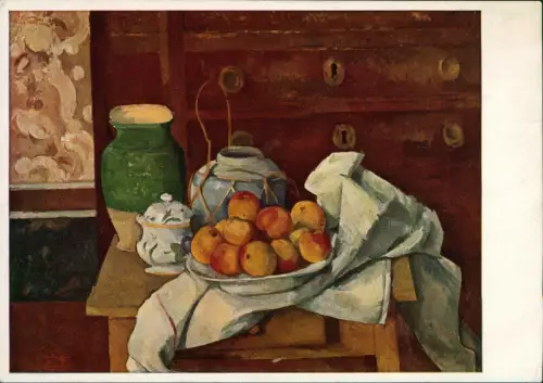 Ansichtskarte  Künstlerkarte Künstler Paul Cézanne, Stilleben 1970
