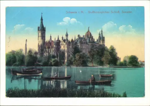 Schwerin Großherzogliches Schloß, Seeseite (Reproansicht) 2000 REPRO