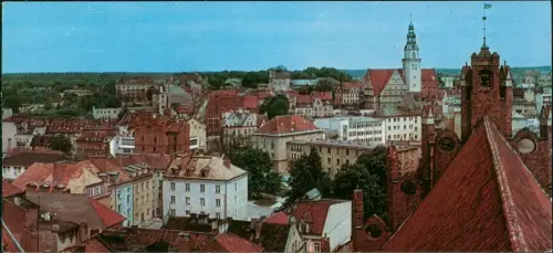 Postcard Allenstein Olsztyn Panorama-Ansicht Panoramic City View 1969