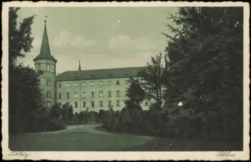 Ansichtskarte Schleiz Schloss 1938