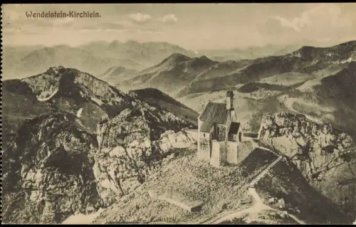 Ansichtskarte Bayrischzell Wendelstein Kirchlein 1922