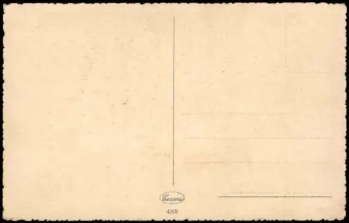 Ansichtskarte  Tiere - Hunde kuscheln auf Sofa Künstlerkarte 1932