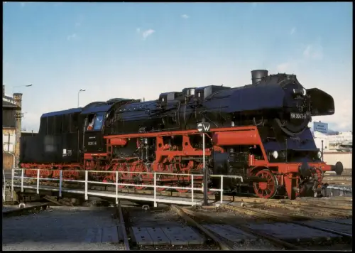 Ansichtskarte  Dampflokomotive BSW Freizeitgruppe IG 58 3047 Bw Gera 1993