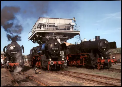 Ansichtskarte Hilbersdorf-Chemnitz Dampflokomotiven Eisenbahn 2010