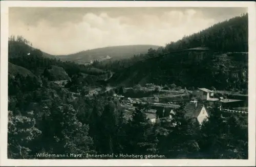 Wildemann (Innerstetal) Harz. Innerstetal v. Hoheberg gesehen. 1940