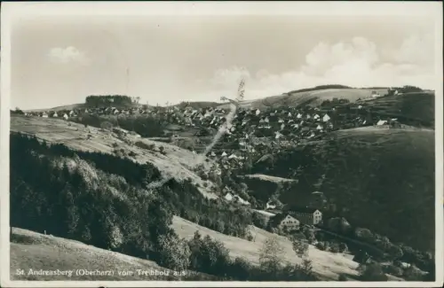 Ansichtskarte Sankt Andreasberg-Braunlage vom Treibholz aus 1935