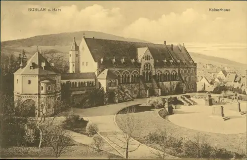 Ansichtskarte Goslar Kaiserhaus und Stadt 1918
