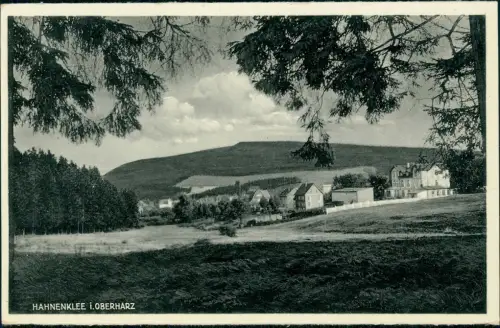 Ansichtskarte Hahnenklee-Bockswiese-Goslar Partie an der Stadt 1932