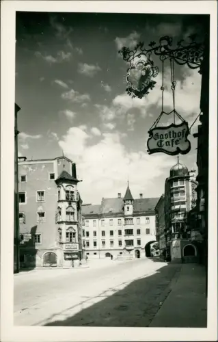 Ansichtskarte Rattenberg Tirol Tirol - Straße Gasthof Cafe 1932