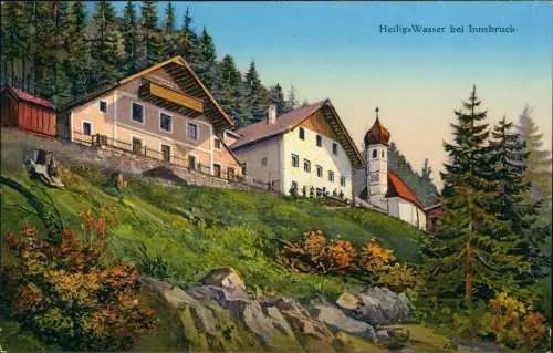 Ansichtskarte Innsbruck Heilig-Wasser - Künstlerkarte 1914