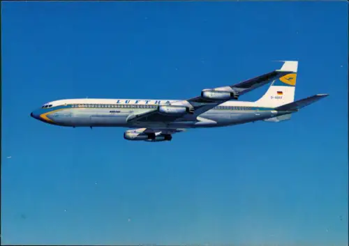 Flugzeug Boeing BOEING 707 Jet INTERCONTINENTAL der Lufthansa 1960