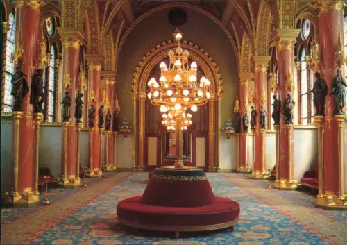 Postcard Budapest Innenansicht Parlament (Országház) 1997