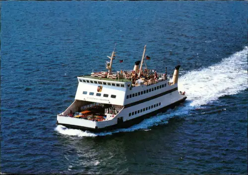 Ansichtskarte  MS Schleswig-Holstein Personen-Fährschiff Föhr/Amrum 1980