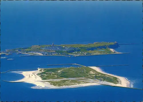 Helgoland  Luftbild Hochseeinsel Luftaufnahme von Osten aus etwa 800m Höhe 1995