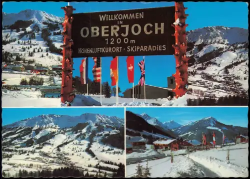 Oberjoch-Bad Hindelang Bergwelt von Oberjoch Winter Ski 3 Bild 1993