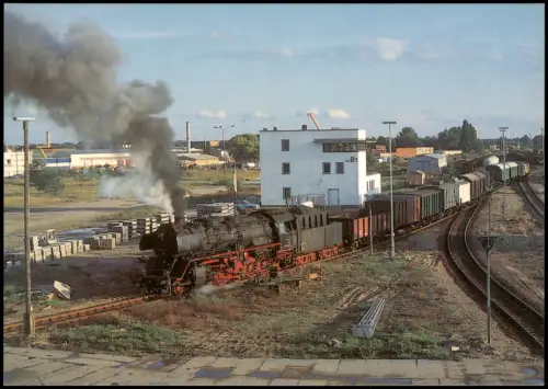 Ansichtskarte Magdeburg Hafenbahn Dampflokomotive 1994