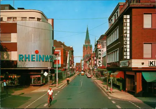 Ansichtskarte Ahlen (Westfalen) Oststraße, Geschäfte 1984