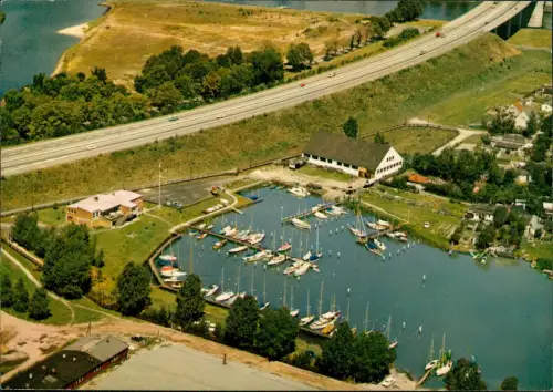 Ansichtskarte Lübeck Luftbild Segler-Verein Trave 1981