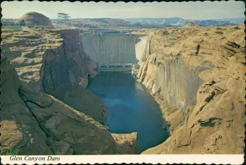 Arizona (State) Allgemein Luftbild areal view Glen Canyon Dam 1978  USA