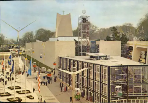 Brüssel Bruxelles Exposition de Bruxelles Glockenspiel Kirche 1958