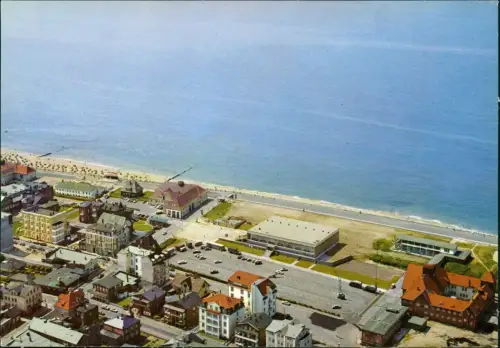 Ansichtskarte Westerland-Sylt Luftbild Westerland Sylt Wellenbad 1964