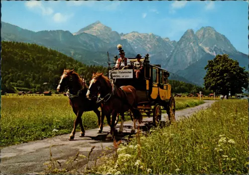 Garmisch-Partenkirchen Die Postkutsche auf ihrem Weg nach Grainau 1979