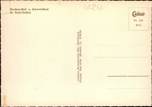 Ansichtskarte St. Peter-Ording Luftbild der Stadt 1965