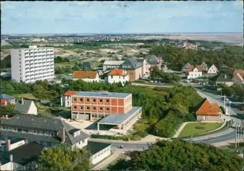 Ansichtskarte St. Peter-Ording Straßenpartie Neubauten 1968