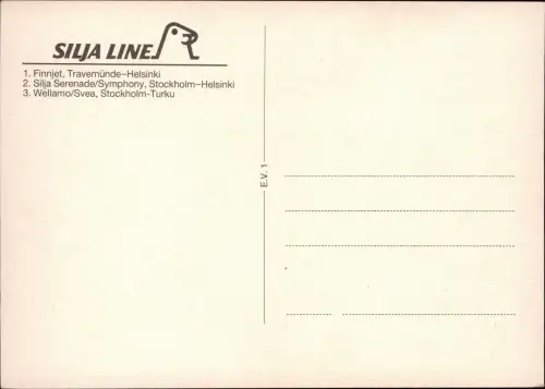 Schiff Schifffahrt Fähre FINNJET + 2 weitere Schiffe Silja Line 1975