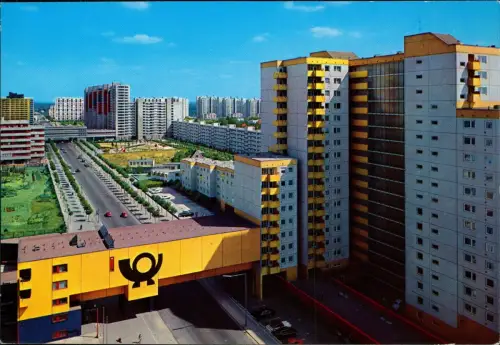 Ansichtskarte Reinickendorf-Berlin Märkisches Viertel Wohnblocks "Post" 1980