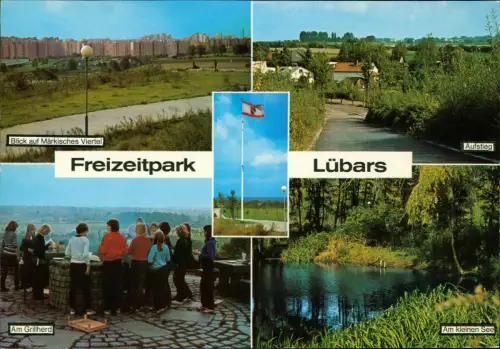 Lübars Berlin   u.a. Blick auf Märkisches Viertel Freizeitpark 1970