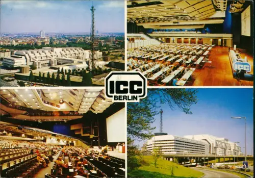 Ansichtskarte Berlin Internationales Congress Centrum ICC Mehrbildkarte 1985