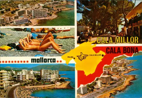 Mallorca MALLORCA (Baleares) España CALA MILLOR Y CALA BONA 1975