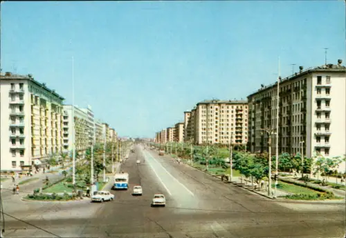 Moskau Москва́ Straßen Ansicht Комсомольский проспект Komsomolsky Prospekt 1965