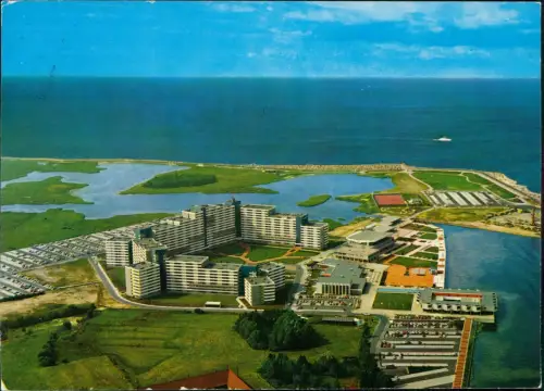 Ansichtskarte Heiligenhafen Luftbild mit dem Ferienpark 1985