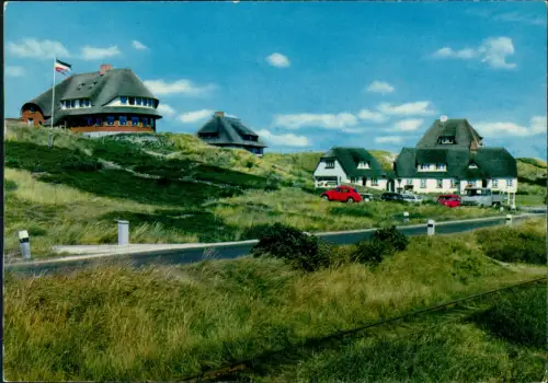 Ansichtskarte Rantum-Sylt Häuser Autos davor u.a. VW Käfer 1970