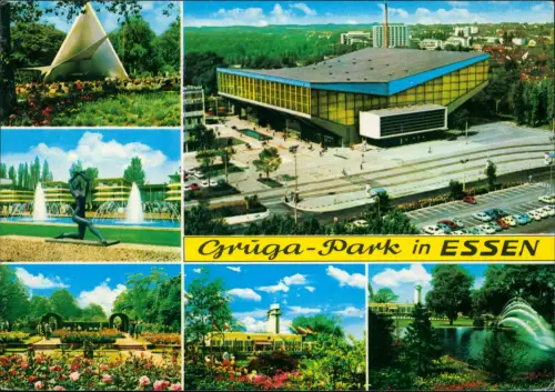 Ansichtskarte Essen (Ruhr) Grugapark Halle Anlagen Mehrbild 1972