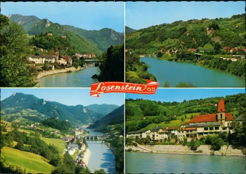 Ansichtskarte Losenstein 4 Bild Stadtansichten 1978
