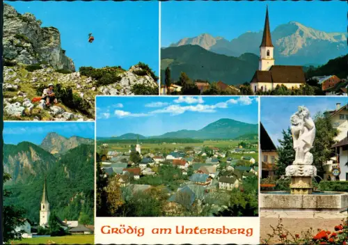 Ansichtskarte Grödig (b. Salzburg) Mehrbild Stadtansichten 1978