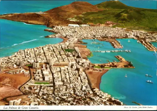 Postale Las Palmas de Gran Canaria Luftbild Luftaufnahme areal view 1978