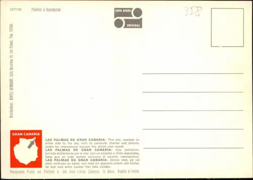 Postale Las Palmas de Gran Canaria Luftbild Luftaufnahme areal view 1978