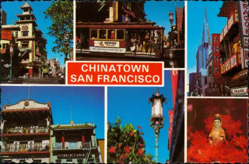 Postcard San Francisco Chinatown Mehrbild 1978